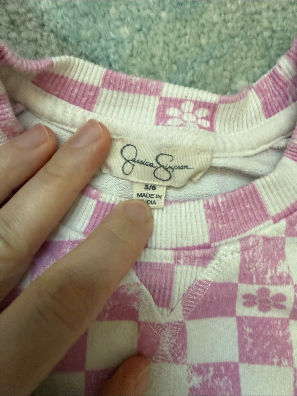 Jessica Simpson Checkerboard Matching Set - Picture 2 of 5